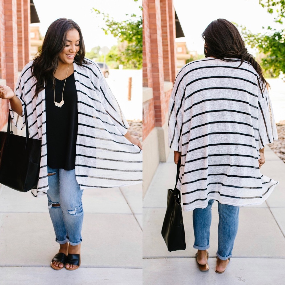 LAST ONE❗️Knit Perfect Striped Cardigan - Picture 4 of 6
